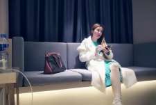 男魔小天探花高颜值绿色长裙御姐