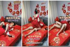 新娘秀禾服来了都给我妈操来尿了